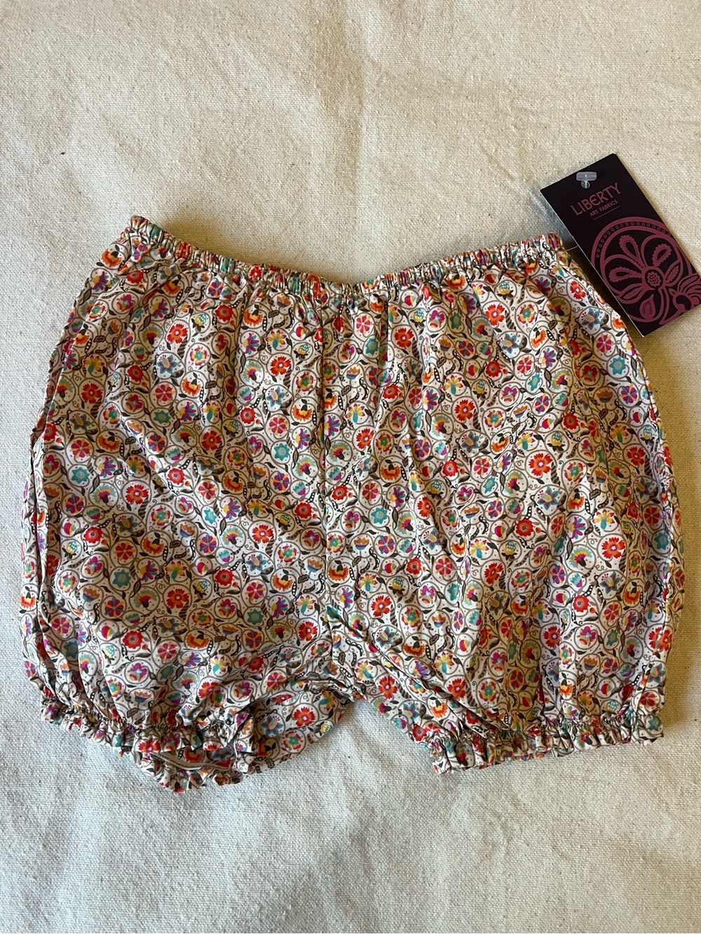 NWT adorable baby bloomers in Liberty fabric (12-18 months)